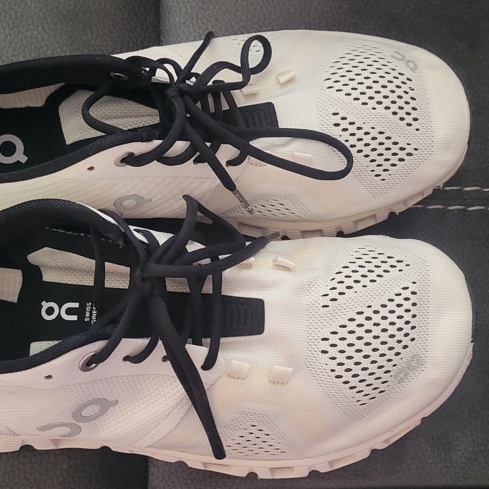 On Running White and Black Sneakers